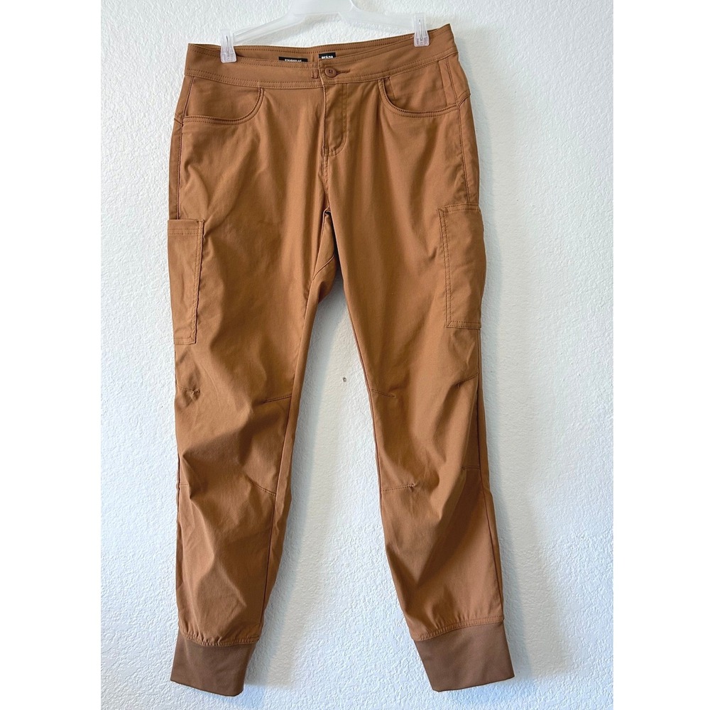 Prana Halle Gorpcore Jogger II Brown Hiking Pants SZ 6 Regular ReZion Stretch